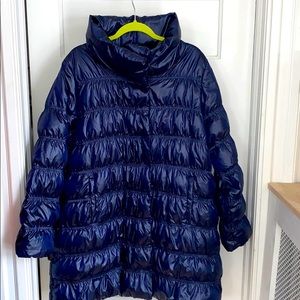 Eileen Fisher Ruched Down Jacket